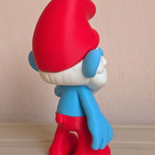 Papa Smurf 3D print figure, 18 cm, plastic PLA