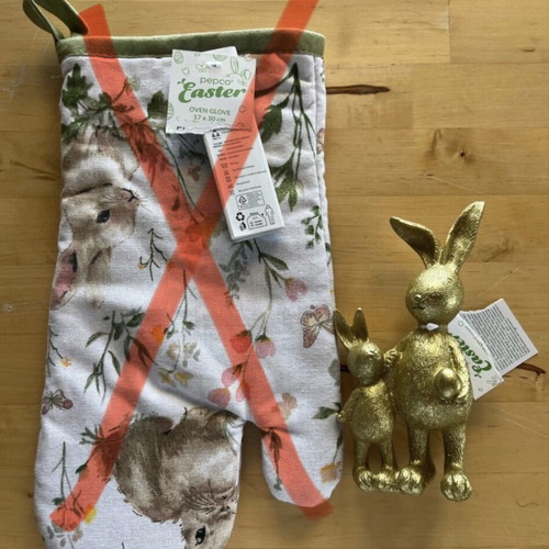 Gold decorative item with Easter theme new