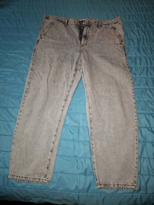 Zara straight-leg blue jeans like new, size XL
