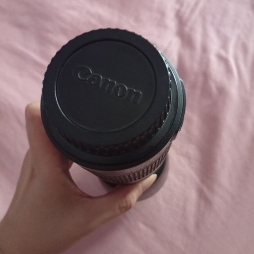 Canon 55-250mm lens with lens hood, like new
