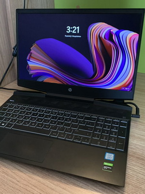 HP Pavilion 15-dk0004nv laptop used, 15.6" IPS FHD, i5-9300H, 16GB, 256GB SSD, GTX 1650