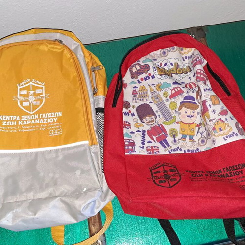 Promotional bags used, set of two