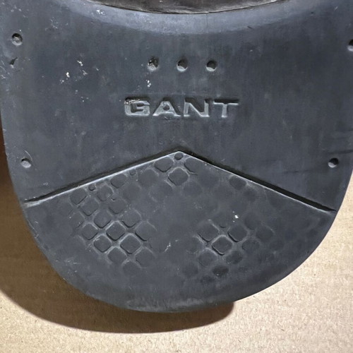 GANT suede shoes used, brown with blue stitching, size 42