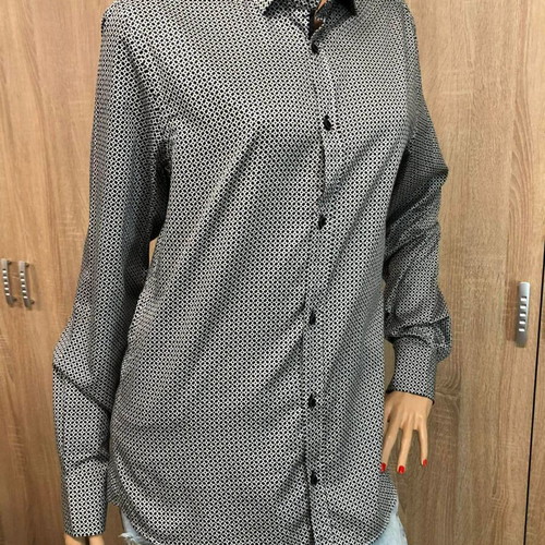 Brand's shirt new, size M, cotton, black and white