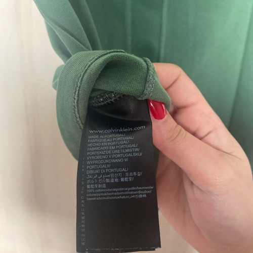 Calvin Klein Jeans green t-shirt like new, size XS