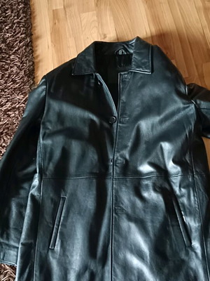 Leather coat XXL Dermatina 100 like new, black