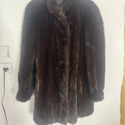 Mink fur coat from Kastoria like new, black, sizes M-L