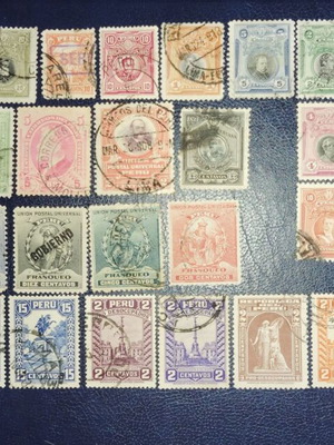 Peru classic stamps collection lot