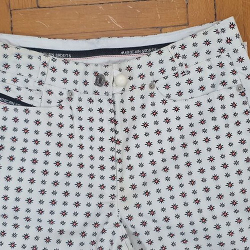 Marc Cain Sports white floral pants, size 3