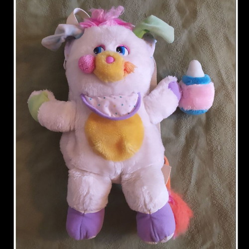 Popples backpack 1986 like new with original stuffing