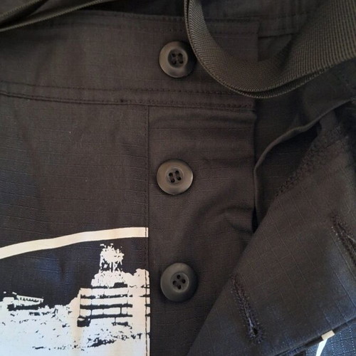 Corteiz cargo pants used, 4th anniversary, size S, black