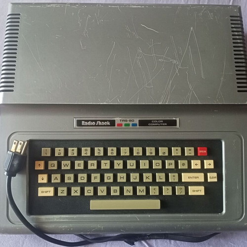Radio Shack TRS-80 Color Computer Model 28-3004A used, vintage 1980