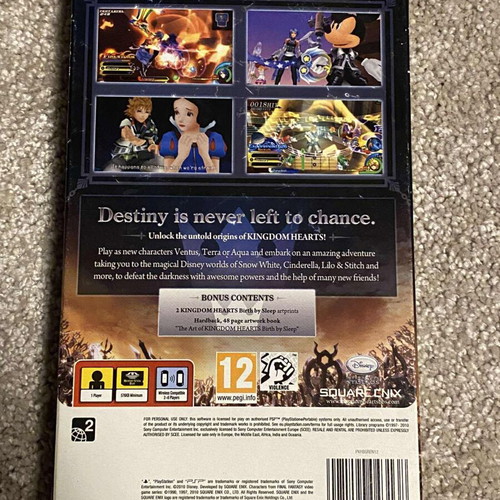 Kingdom Hearts: Birth by Sleep Special Edition PSP used, complete