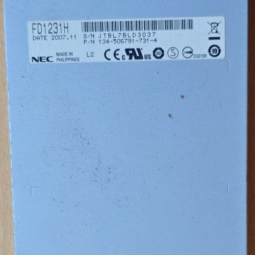 Floppy Disk Drive NEC FD1231H Black like new