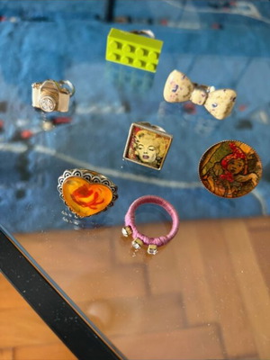Vintage ring set used, assorted styles