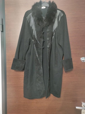 Vintage knitted jacket like new, black, size XL