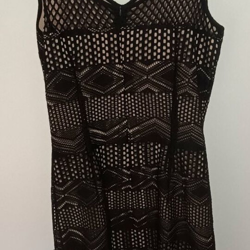 Sisley women's dress, black and beige, size M