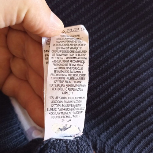 Marks & Spencer Tailored Fit sweater medium, 100% cotton, navy blue, like new