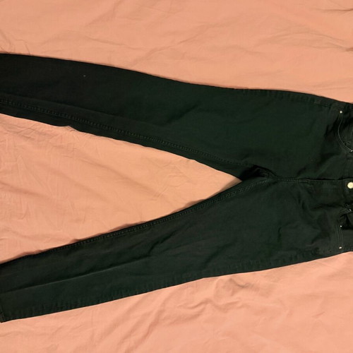 H&M women's jeans used, black, size S