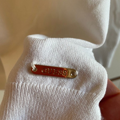 Guess white knitted blouse with long sleeves, like new, XSmall