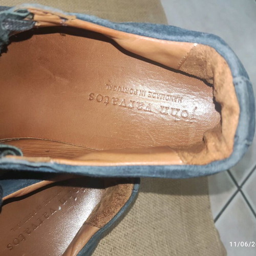 John Varvatos shoes like new, size 42.5-43, white and blue