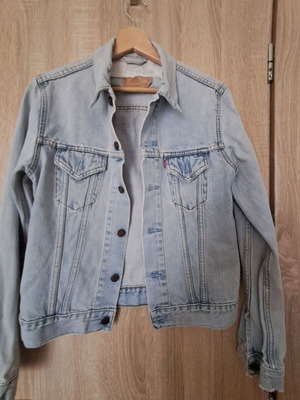 Levi's women's denim jacket used, vintage, faded and slightly worn