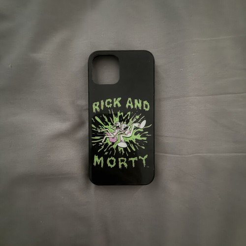 Rick and Morty iPhone 12 Case like new, black design