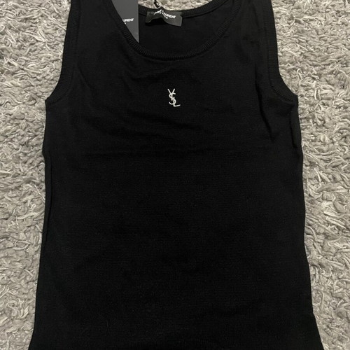 YSL black tank top, size S