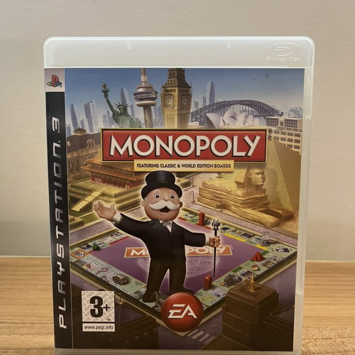 Monopoly PS3 game used, complete with booklet