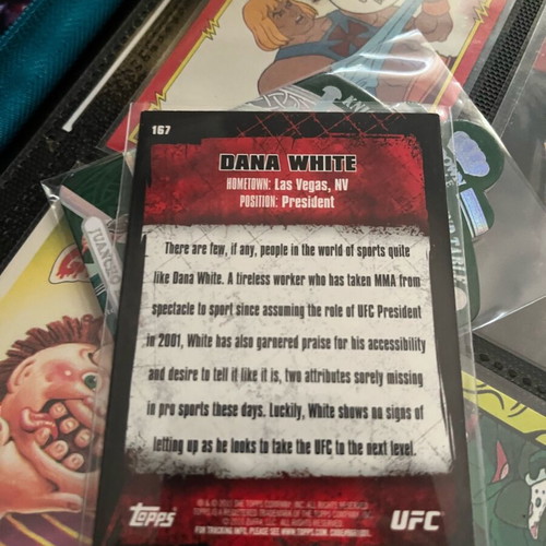 UFC Round 4 2010 Gold Dana White Card like new
