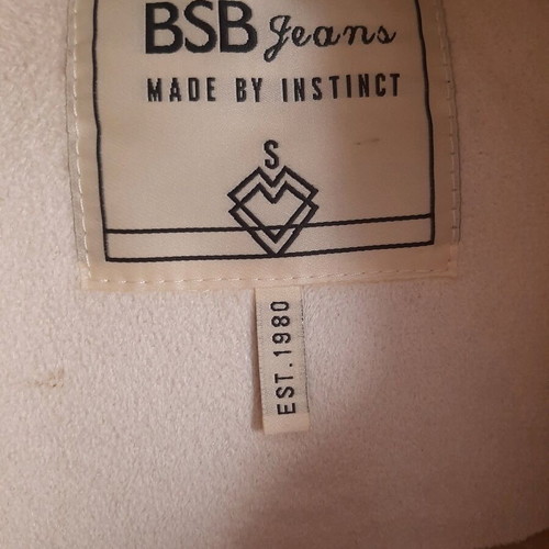 BSB women's vest used with fur, size Small, beige