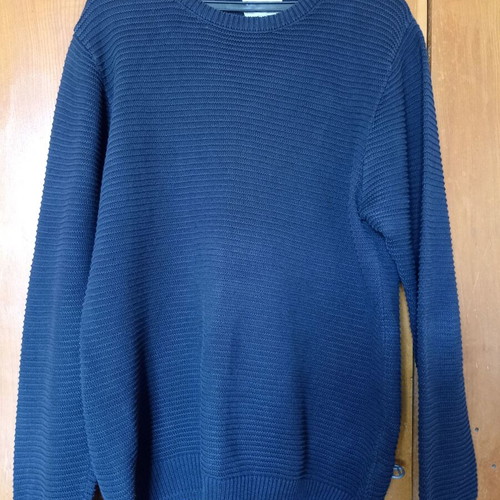 Marks & Spencer Tailored Fit sweater medium, 100% cotton, navy blue, like new