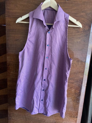 Blouse dress upcycling like new, colorful, size 36/38