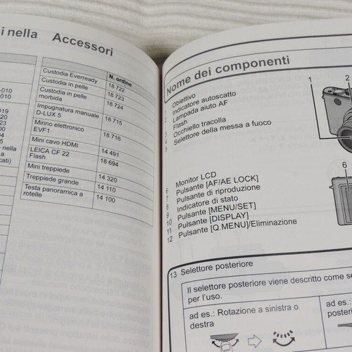Leica D-Lux 5 user manual with CD, multilingual