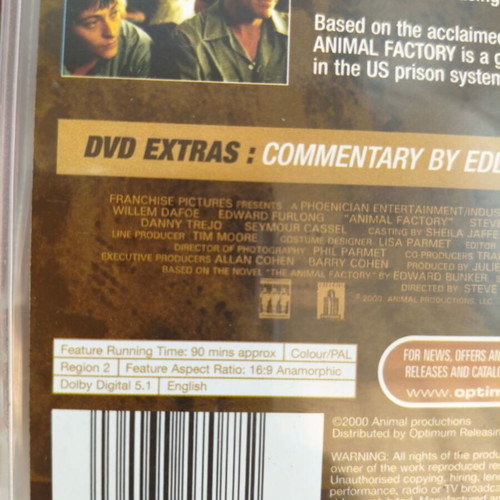 Animal Factory DVD like new, crime adventure with William Dafoe