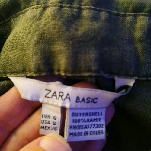 Zara women's dress used, size small, ramie fabric