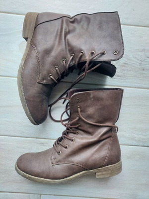 Brown ankle boots size 37 used