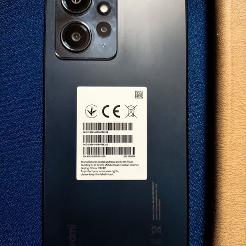 Xiaomi Redmi Note 12 4G NFC Dual SIM (4/128GB) like new, gray with case and charger
