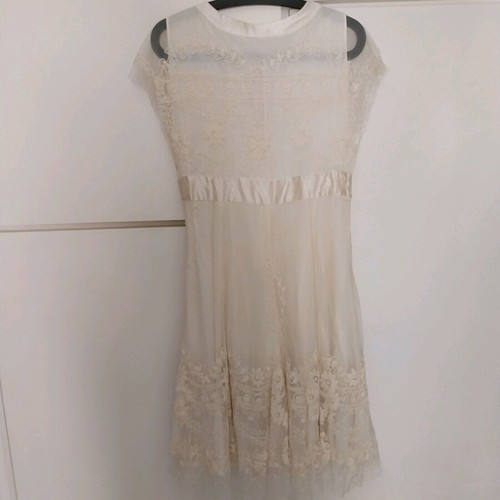 Φόρεμα Zara vintage εκρού μέγεθος L σαν καινούργιο με χειροποίητο κέντημα