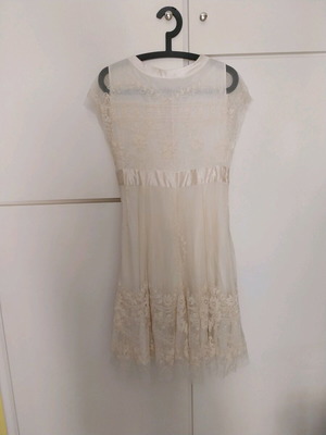 Φόρεμα Zara vintage εκρού μέγεθος L σαν καινούργιο με χειροποίητο κέντημα