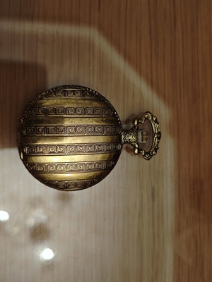 Gold pocket watch Scharz quartz, like new