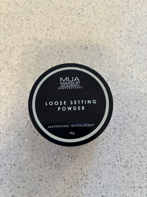 MUA Makeup Academy Loose Setting Powder Mattifying Translucent 18g like new