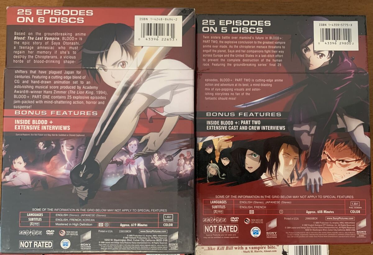 Blood+ DVD collector's set with… - € 429,90 - Vendora.cy
