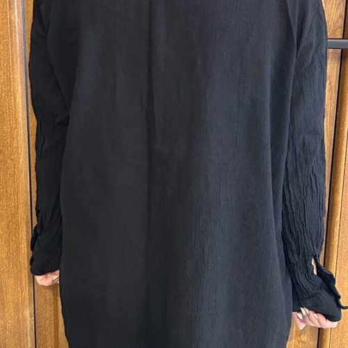 H&M long black shirt