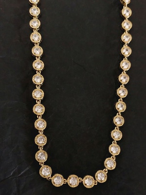 Riviera necklace new, gold color, stainless steel