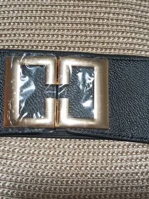 Elastic black belt new, width 8 cm, length 70 cm
