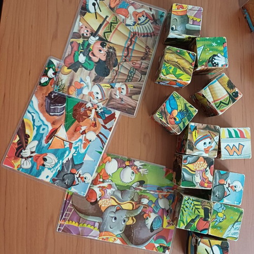 Vintage Disney puzzles The Lion King & Mickey Mouse like new