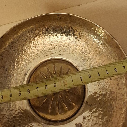 Silver-plated bowl used with the Vergina Sun