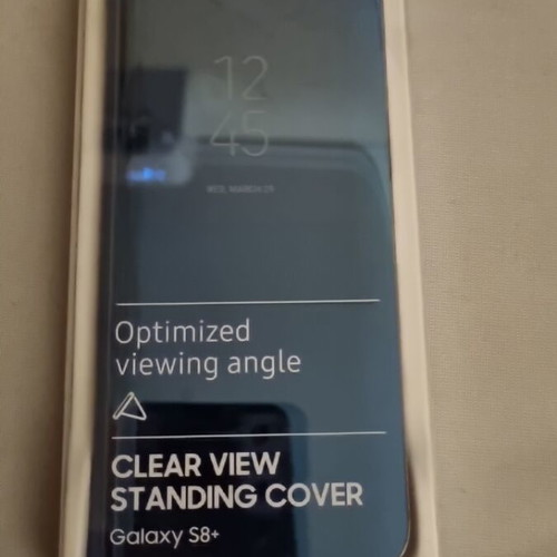 Samsung Galaxy S8+ Clear View Standing Cover new blue case