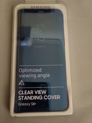 Samsung Galaxy S8+ Clear View Standing Cover new blue case